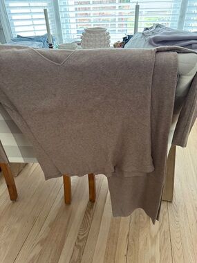 Splendid Taupe Crewneck Knit set